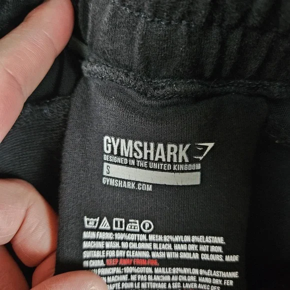 Gymshark Shorts Womens Small Black Athletic Drawstring Curved Hem Sporty Minimal - Picture 5 of 7